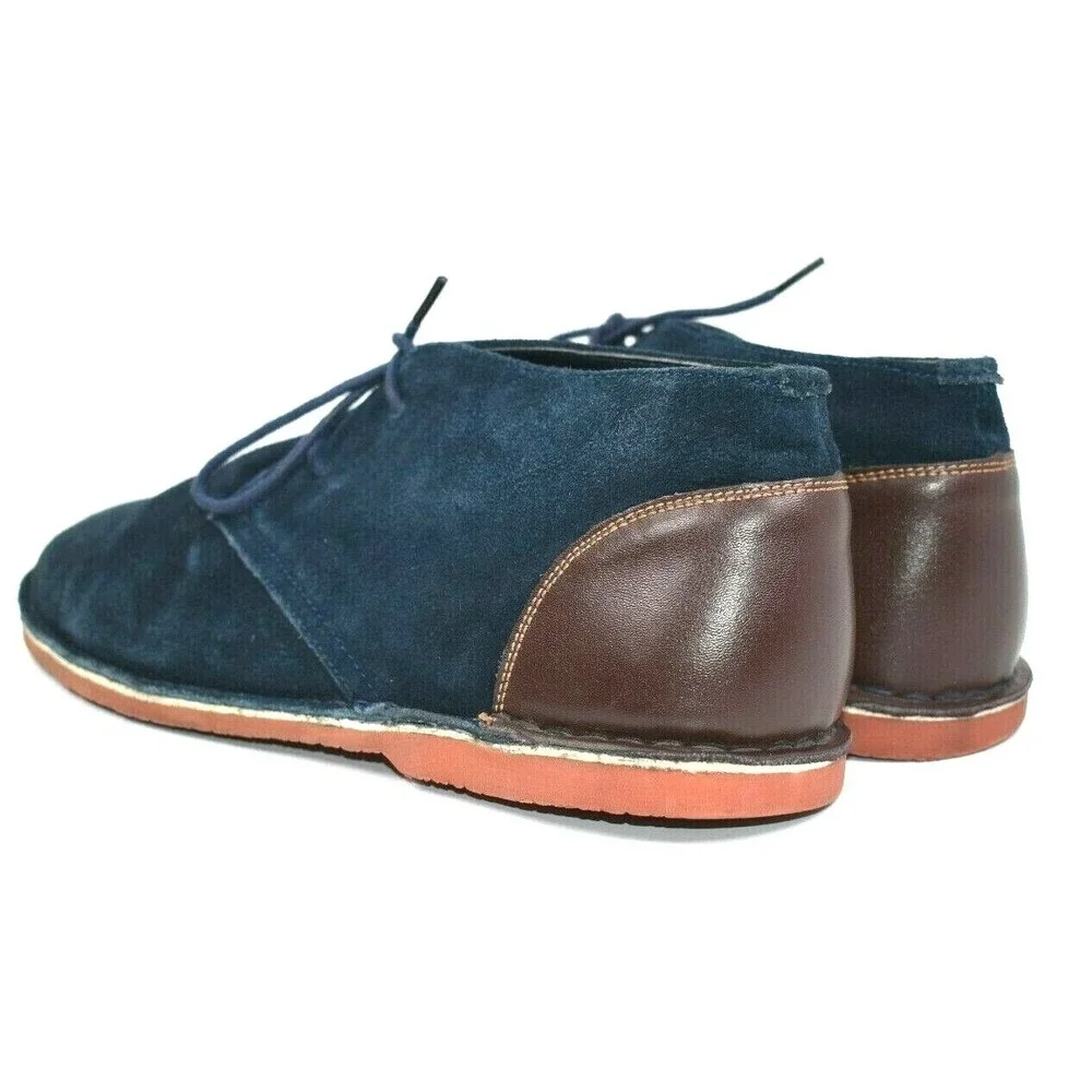 Joseph Abboud Collection Men's Blue Suede Leather Chukka Boots Size 11
